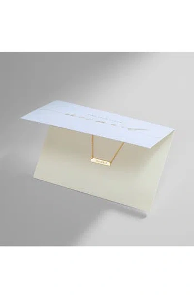 Sterling Forever 14k Yellow Gold Plated Sterling Silver Inspirational Bar Pendant Necklace