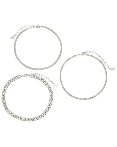 Sterling Forever Adalina Anklet In Silver