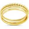 Sterling Forever Adele Stacking Ring In Gold