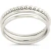 Sterling Forever Adele Stacking Ring In Silver