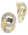 Sterling Forever Adelina Linking Drop Stud Earrings In Gold