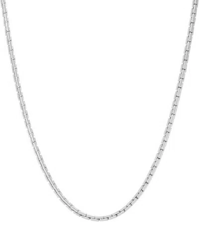Sterling Forever Adjustable Venetian Chain Necklace In White