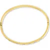 Sterling Forever Ainslow Cubic Zirconia Hinge Bracelet In Gold