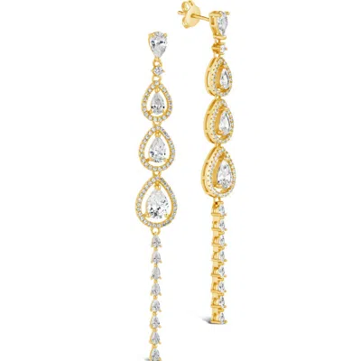 Sterling Forever Angela Cubic Zirconia Drop Earrings