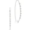 Sterling Forever Annalise Cubic Zirconia Studded Threader Earrings