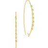 Sterling Forever Annalise Cubic Zirconia Studded Threader Earrings