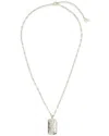 Sterling Forever Capricorn Constellation Dog Tag Necklace