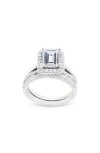 Sterling Forever Arden Cubic Zirconia Ring In Metallic