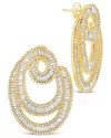 Sterling Forever Arie Cz Statement Drop Earrings In Gold