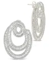 Sterling Forever Arie Cz Statement Drop Earrings In Silver
