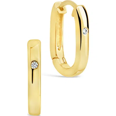 Sterling Forever Arlet Hoop Earrings In Gold