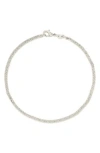 Sterling Forever Arya Anklet In Silver
