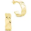 Sterling Forever Ashton Hoop Earrings In Gold