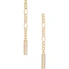 Sterling Forever Audlyn Chain Drop Earrings In Gold