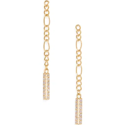 Sterling Forever Audlyn Chain Drop Earrings In Gold
