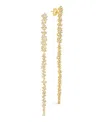 Sterling Forever Audrina Cubic Zirconia Linear Drop Earrings In Gold