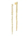 Sterling Forever Audrina Cubic Zirconia Linear Drop Earrings In Gold