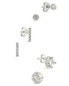 Sterling Forever Azizi Cz Stud Earring Set In Silver