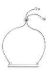 Sterling Forever Bar Slider Bracelet