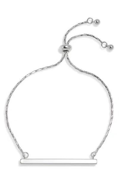 Sterling Forever Bar Slider Bracelet