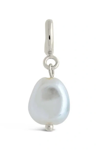 Sterling Forever Baroque Pearl Enhancer In Silver