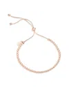 Sterling Forever Beaded Slider Bracelet-silver In Multi