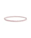 Sterling Forever Beaded Stretch Bracelet In Pink