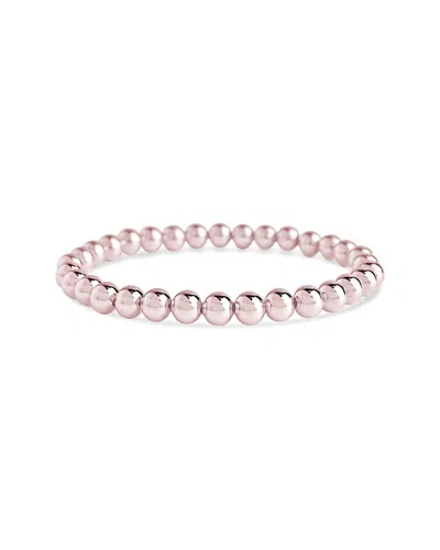 Sterling Forever Beaded Stretch Bracelet In Pink