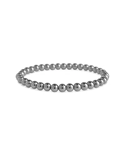 STERLING FOREVER STERLING FOREVER BEADED STRETCH BRACELET