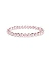 Sterling Forever Beaded Stretch Bracelet In Pink