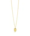 Sterling Forever Beam Me Up Cubic Zirconia Pendant Necklace In Gold