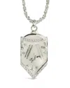 Sterling Forever Beam Me Up Cz Pendant Necklace In Metallic