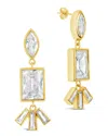 Sterling Forever Bella Cubic Zirconia Drop Earrings