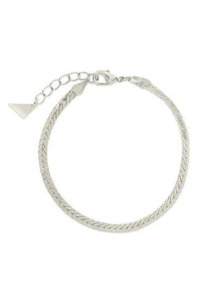 Sterling Forever Bentley Chain Bracelet In White