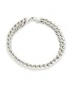Sterling Forever Bethany Ripple Watch Band Bracelet In Silver