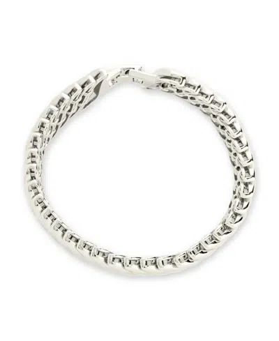 Sterling Forever Bethany Ripple Watch Band Bracelet In Silver