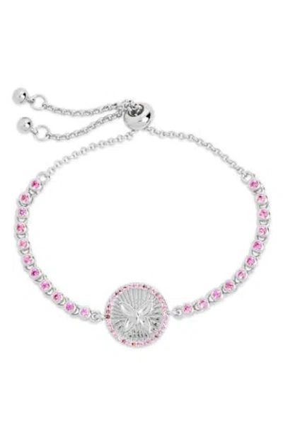 STERLING FOREVER STERLING FOREVER BINDI BUTTERFLY CHARM SLIDER BRACELET