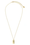 Sterling Forever Birth Flower Pendant Necklace In Gold