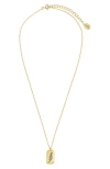 Sterling Forever Birth Flower Pendant Necklace In Gold