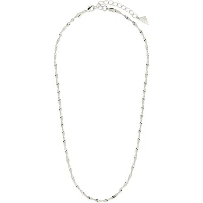 Sterling Forever Blakely Chain Necklace In Metallic