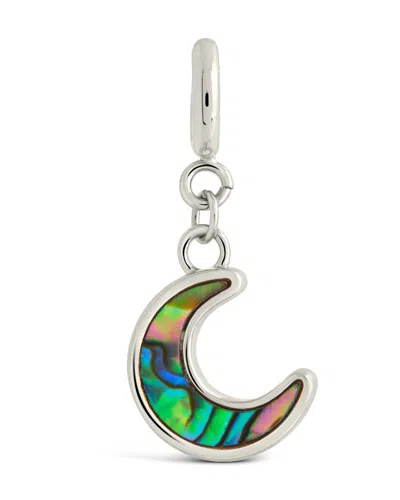 Sterling Forever Blue Moon Abalone Charm In Metallic