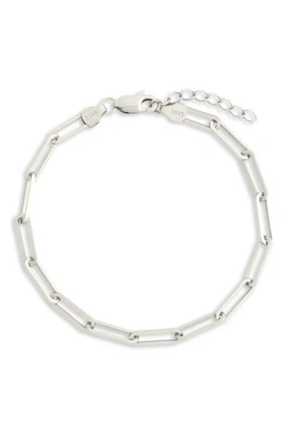 STERLING FOREVER STERLING FOREVER BOLD PAPER CLIP CHAIN BRACELET