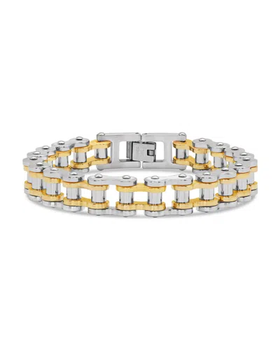 Sterling Forever Bolt Watch Band Chain Bracelet In Multi