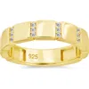 Sterling Forever Bradley Cubic Zirconia Ring In Gold