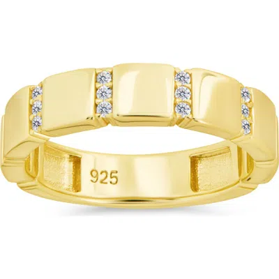 Sterling Forever Bradley Cubic Zirconia Ring In Gold