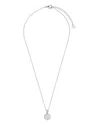 Sterling Forever Brae Pendant Necklace, 16 In Silver