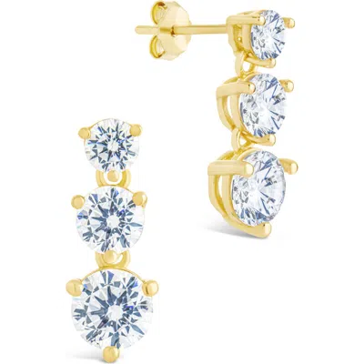 STERLING FOREVER STERLING FOREVER BRILLIANT CUBIC ZIRCONIA DROP EARRINGS