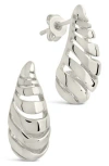 Sterling Forever Carla Coiled Stud Earrings