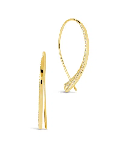 STERLING FOREVER CARLOTTA CUBIC ZIRCONIA THREADER EARRINGS