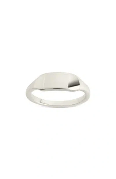 Sterling Forever Carol Polished Id Band Ring